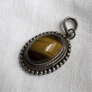 Sterling Silver and Tiger’s Eye Pendant